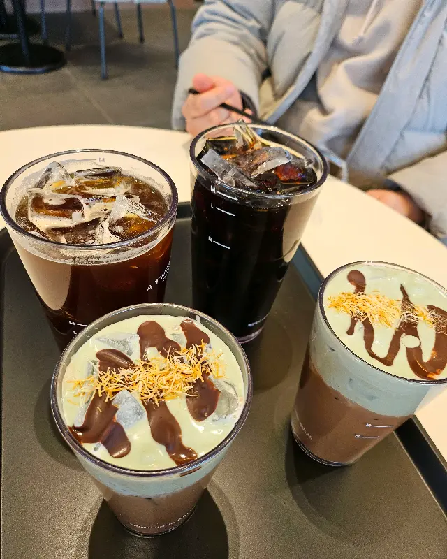 다양한 음료 메뉴