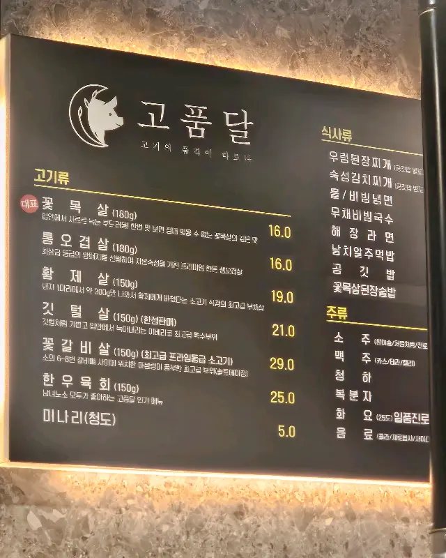 맛있는 고기 한 상