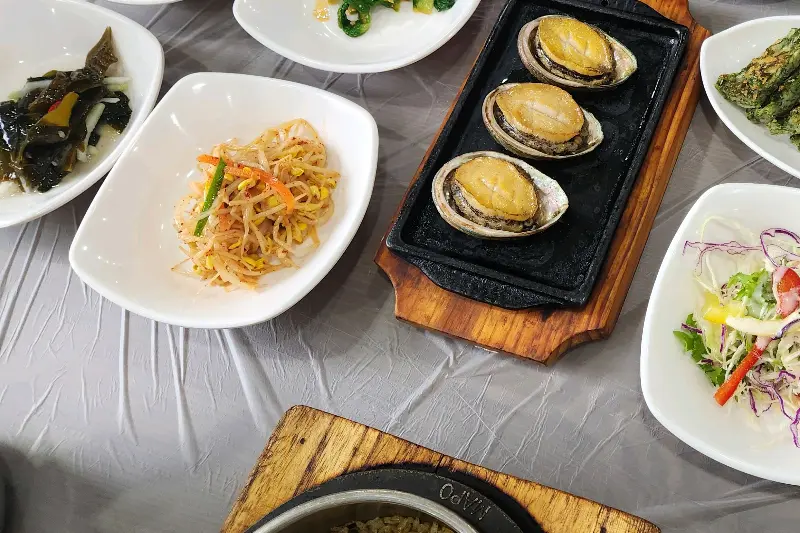 전복구이의 먹음직스러운 모습