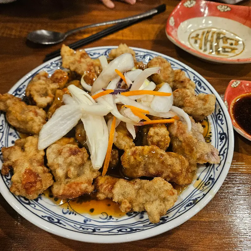 찹쌀 탕수육의 윤기