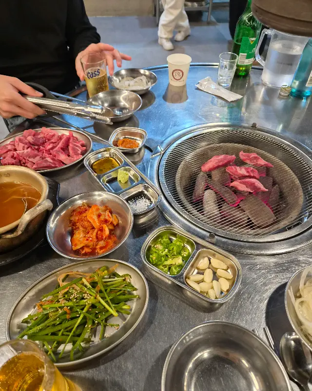 낭만소갈비 테이블 세팅