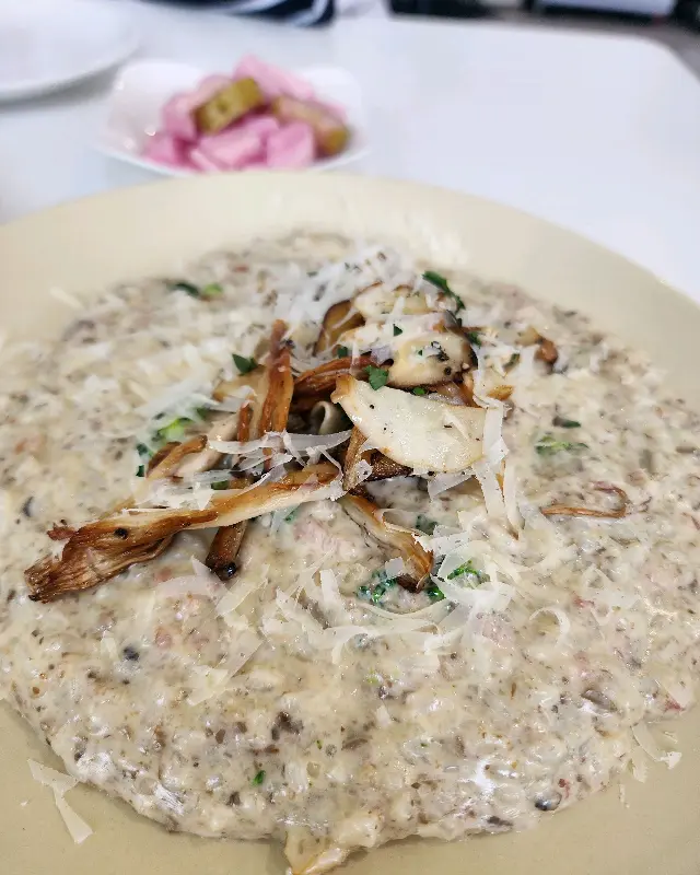 버섯 뒥셀 리조또