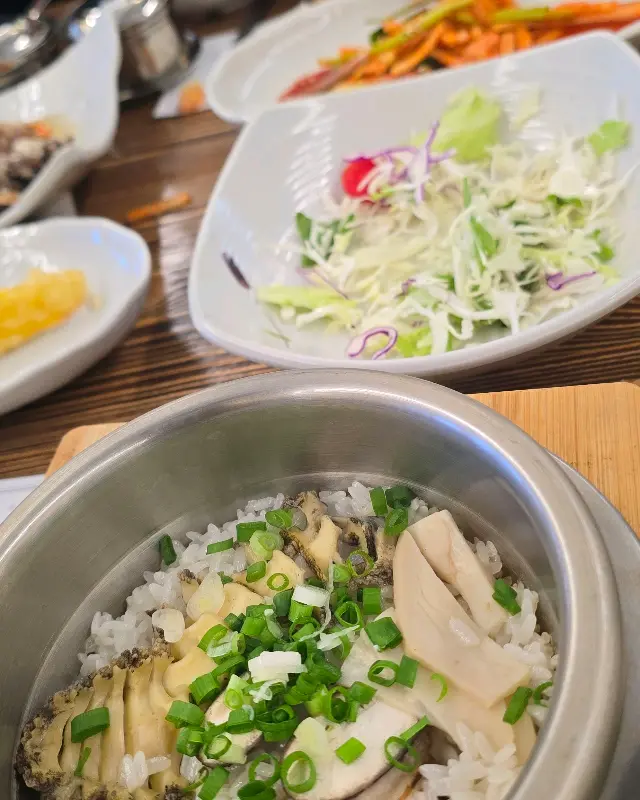 전복솥밥 근접샷