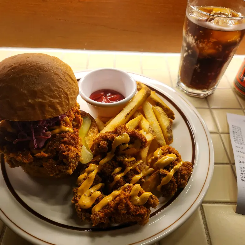 제프스 버거와 음료