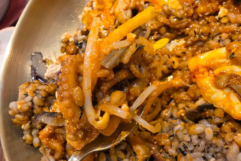 톳보리밥 비빔밥