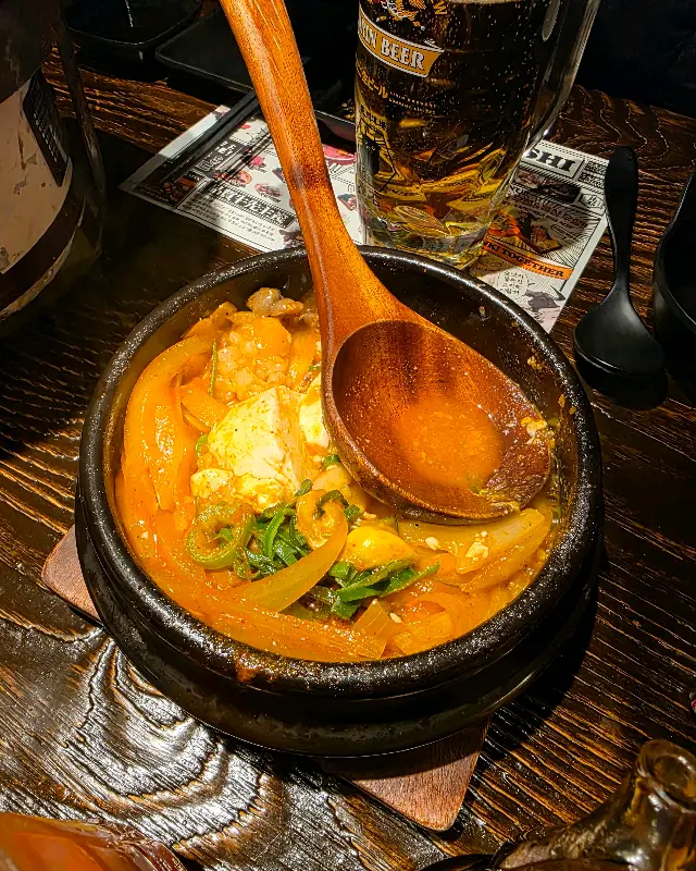 얼큰하고 시원한 대창 순두부