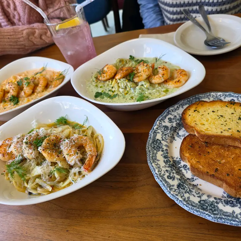 다양한 파스타 메뉴