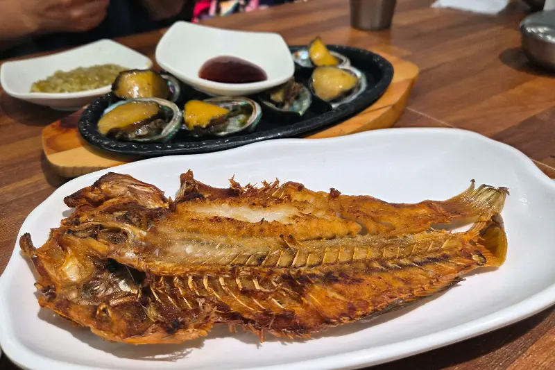 겉바속촉 옥돔구이와 전복버터구이