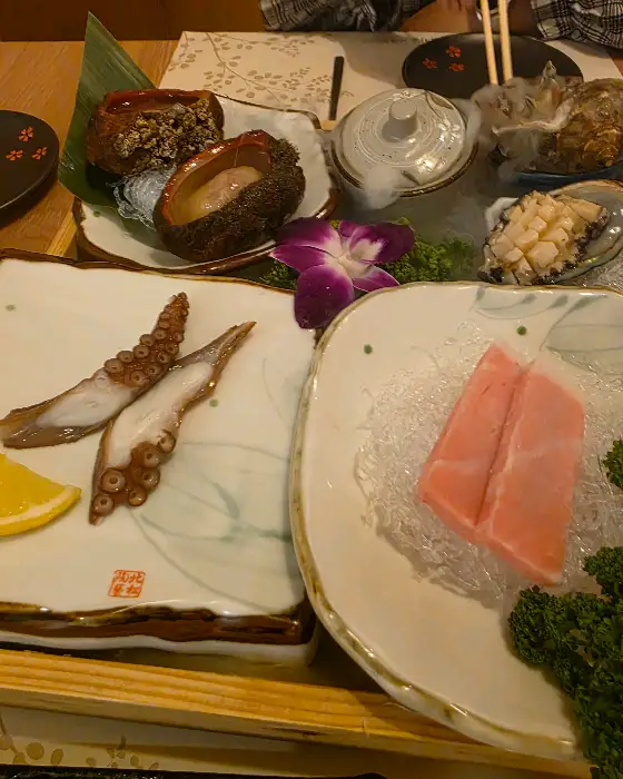 산낙지와 전복