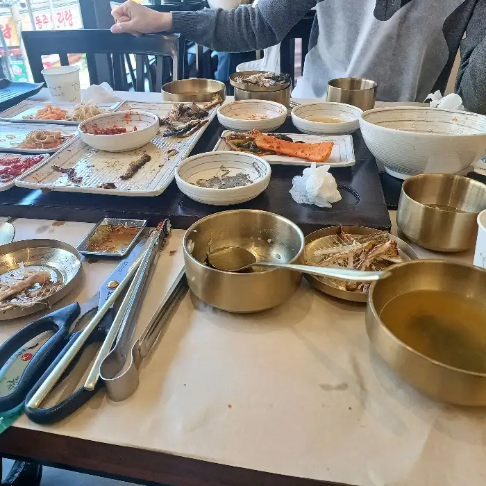 묵은지와 밥
