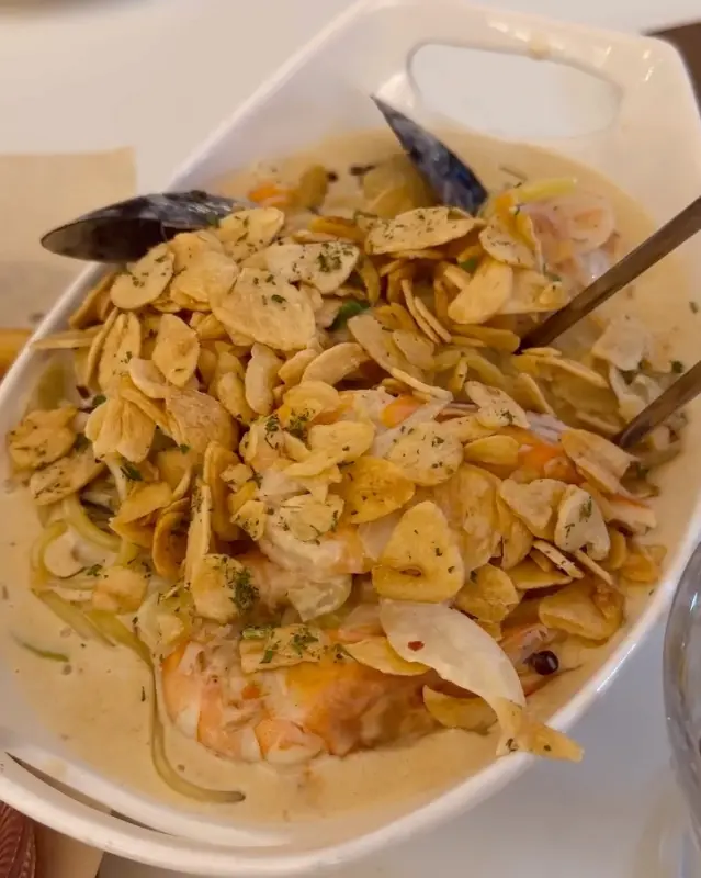 트러플 관자새우 크림파스타