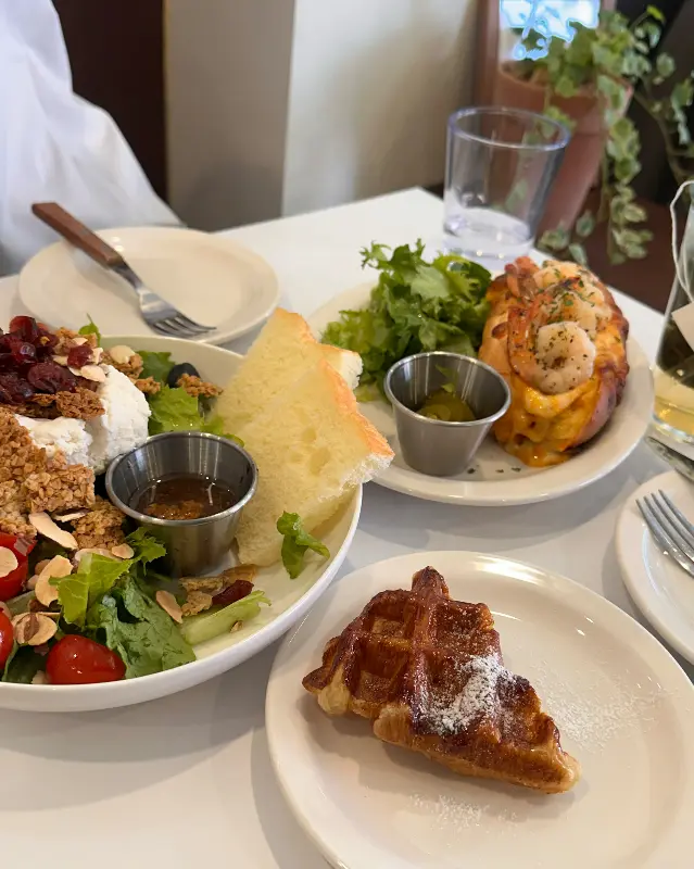 브런치 메뉴 전체샷