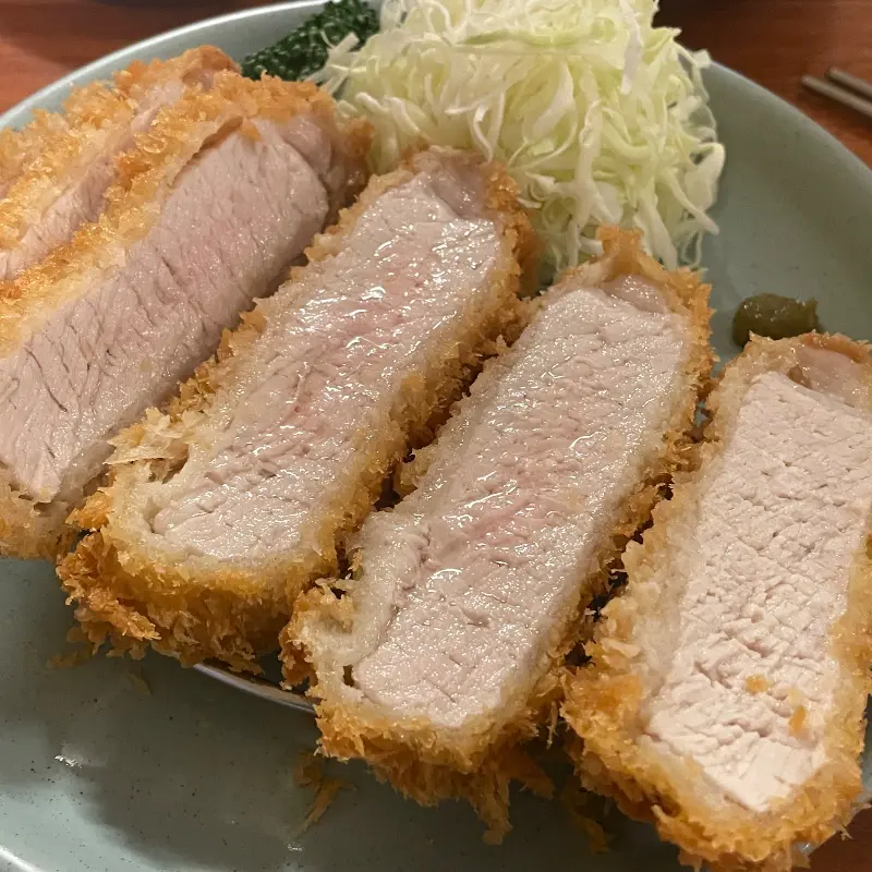 촉촉한 히레카츠 단면