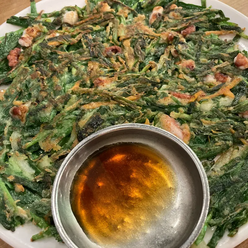 김명자 낙지마당 본점 부추전