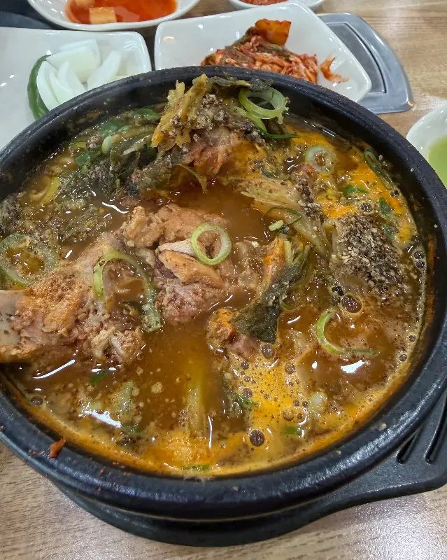 뼈해장국 항공샷