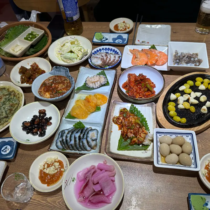 다양한 해산물 요리