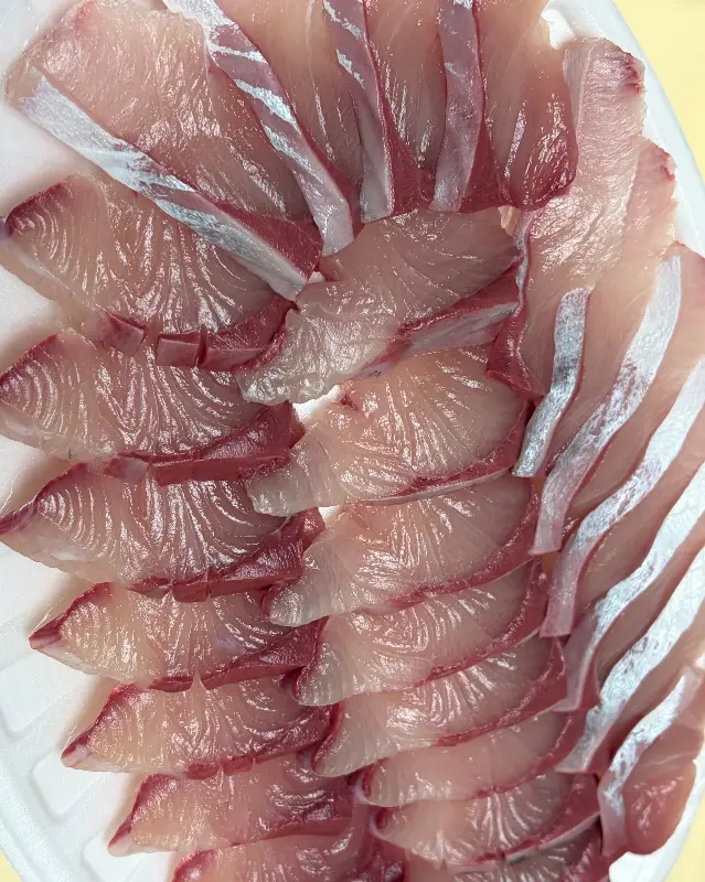 찰광어회 클로즈업