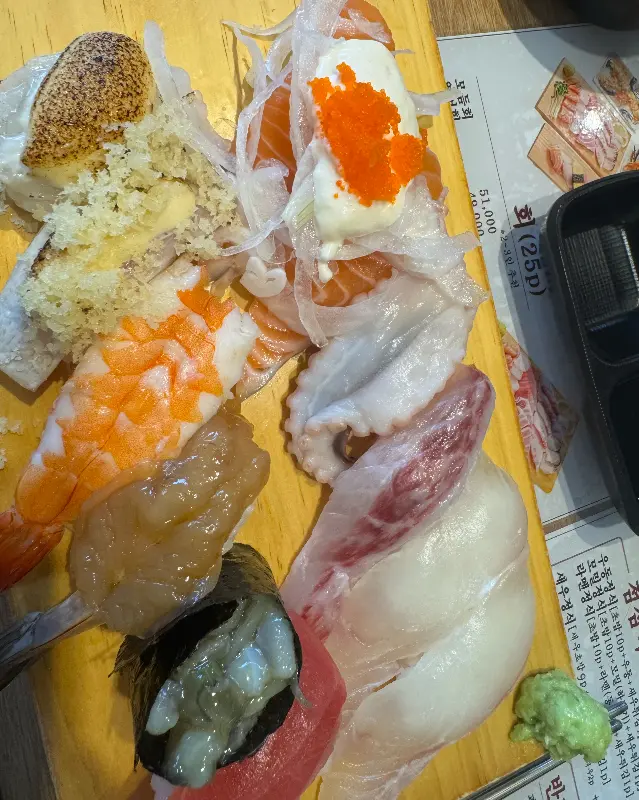 신선함이 느껴지는 초밥