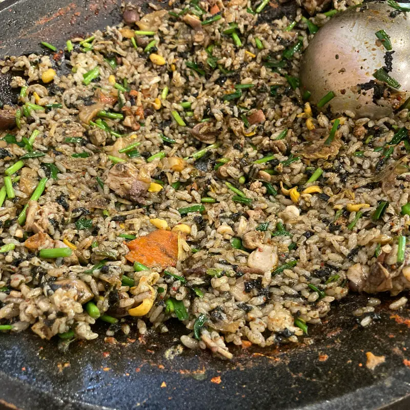 김명자 낙지마당 본점 볶음밥 완성