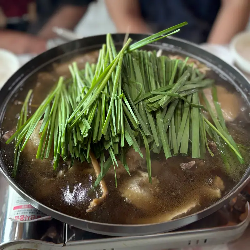 능이 오리 백숙