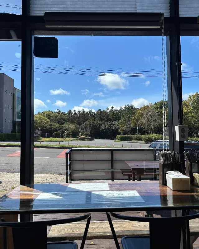 식당에서 바라본 풍경