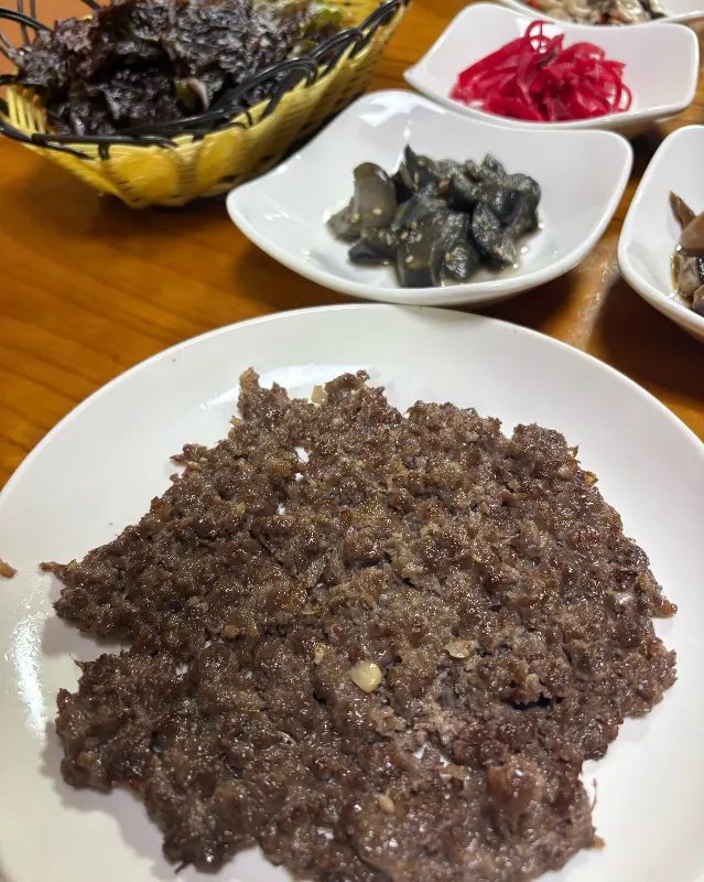 메인 메뉴 한우 석쇠불고기