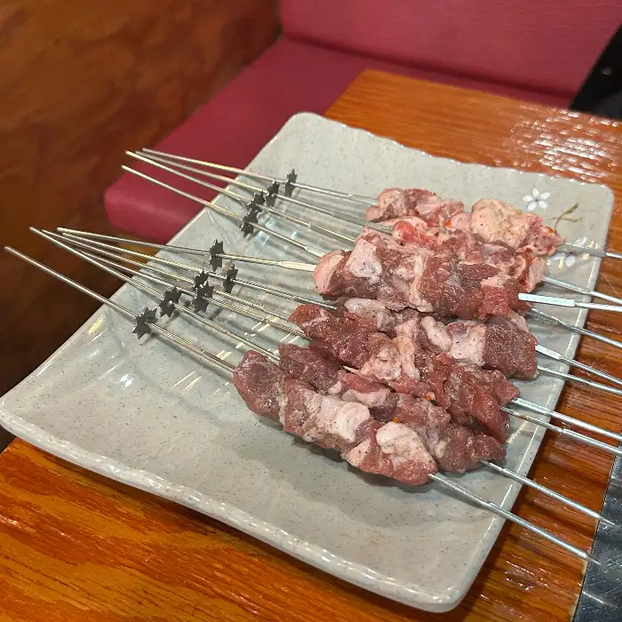 신선한 양꼬치 꼬치