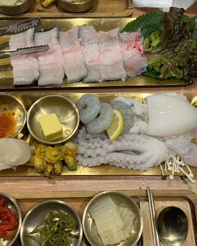 해산물 모둠 세트