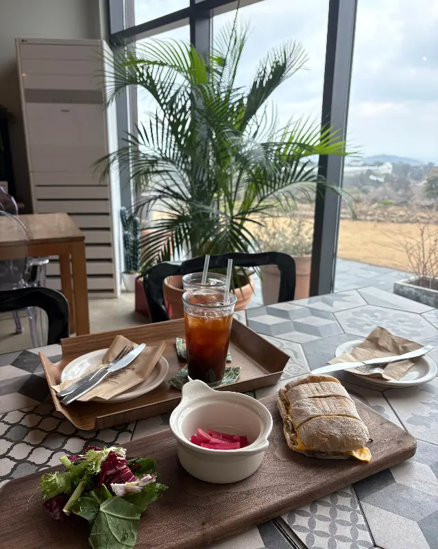 카이로스의 시그니처 메뉴, 고사리 파니니와 아보카도 커피