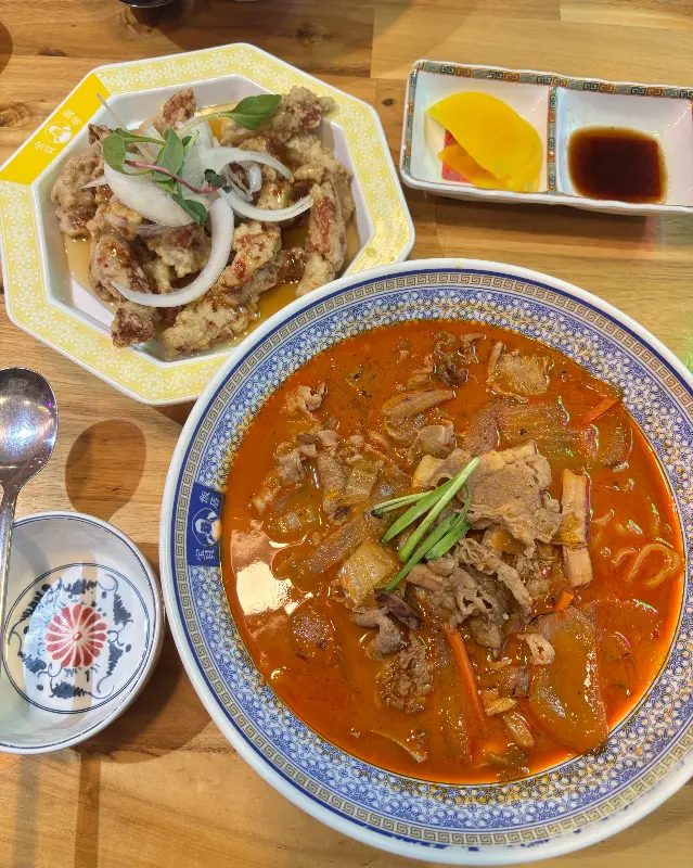 소고기 짬뽕과 탕수육