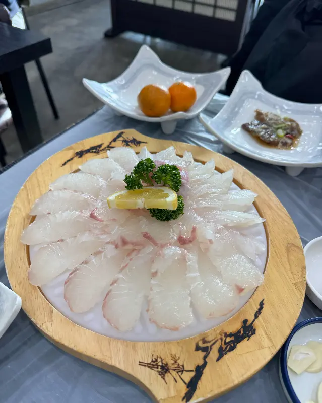광어회 디테일
