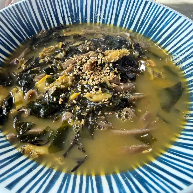 해물라면 근접샷