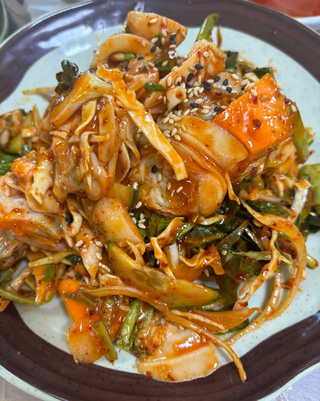 매콤달콤 백합무침