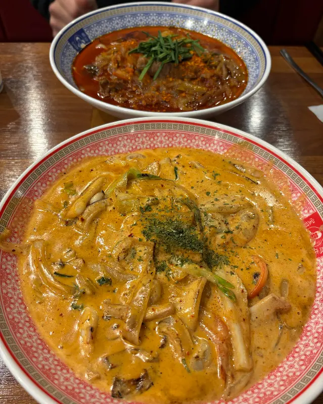 크림짬뽕과 짬뽕의 조화