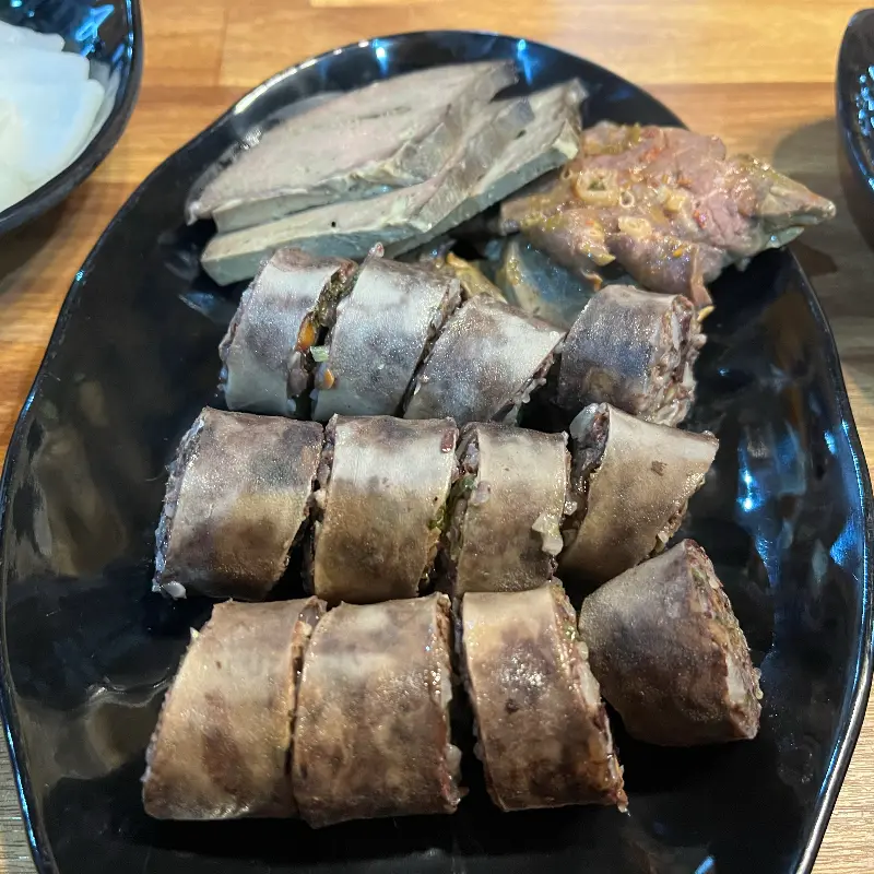 다채로운 순대 모듬