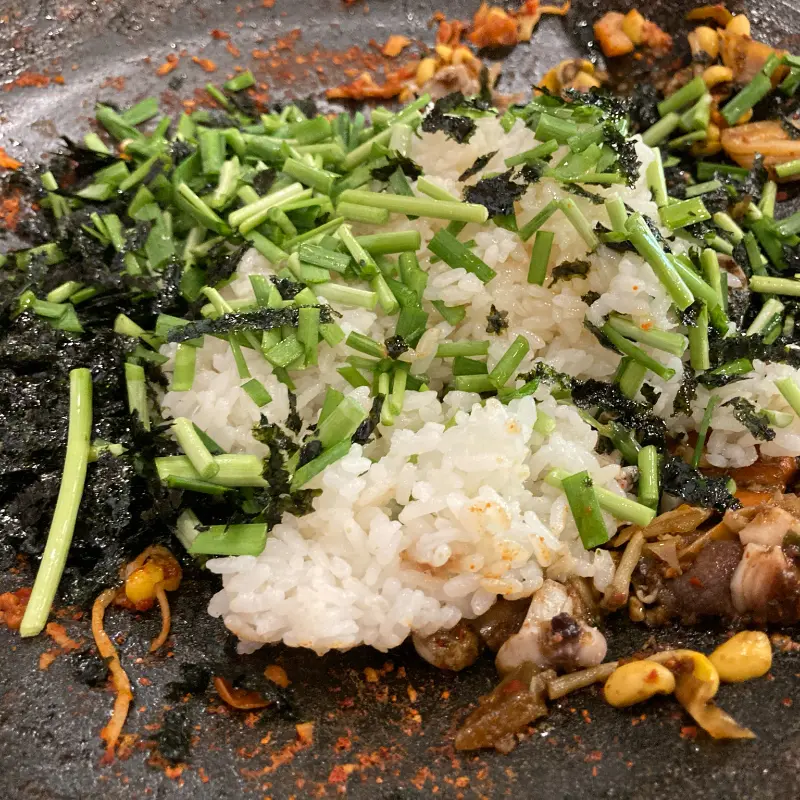 김명자 낙지마당 본점 볶음밥 재료