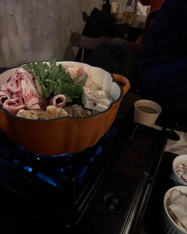 빨간 한우 대창 나베