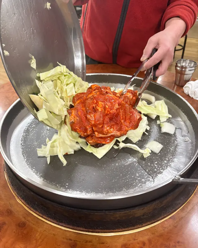 닭갈비 근접샷