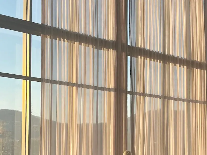 통창으로 보이는 바깥 풍경