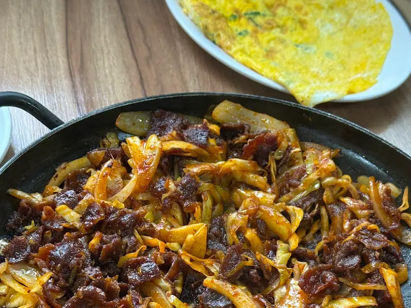 돼지불고기와 계란전