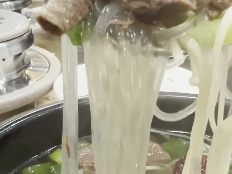 갈비탕 속 당면