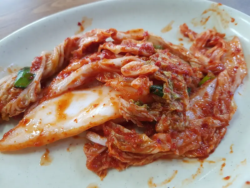 해성칼국수 겉절이