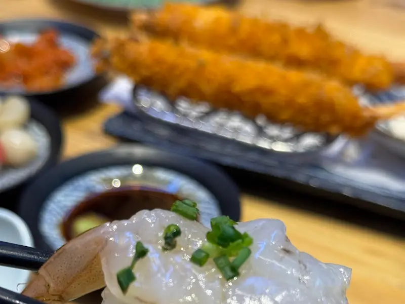 바삭하고 따뜻한 새우튀김