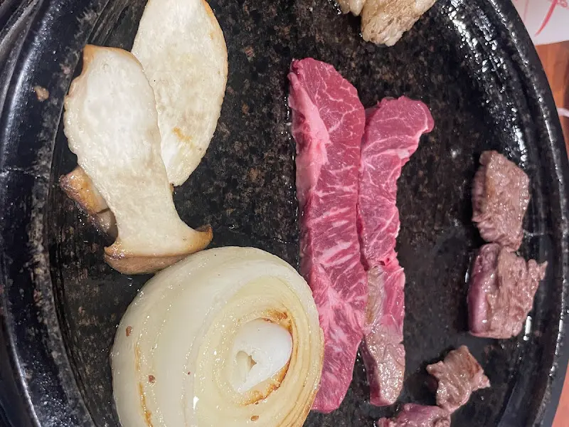 천우한우 돌판 구이