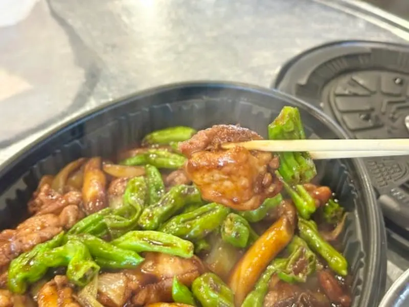 닭고기 한 점 클로즈업