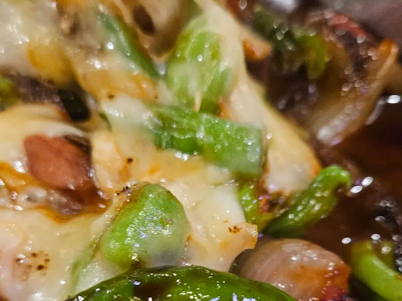 녹아내린 치즈 클로즈업