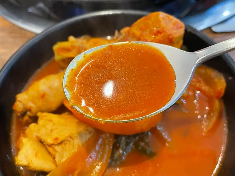 닭도리탕 국물