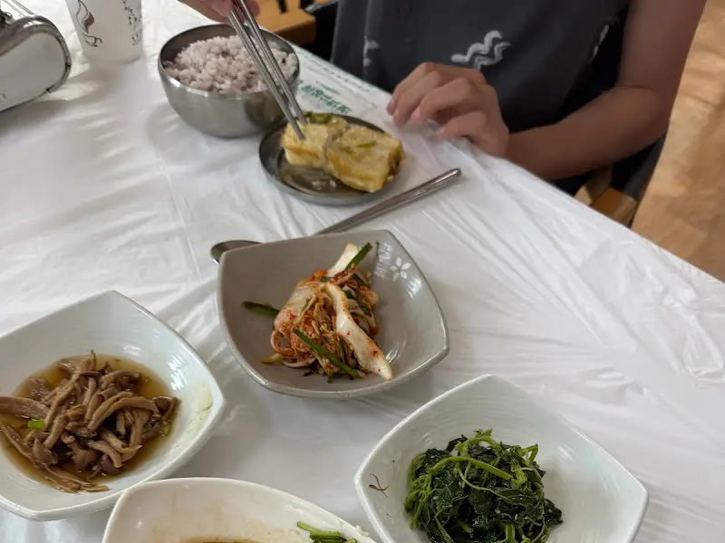 정갈한 반찬 클로즈업