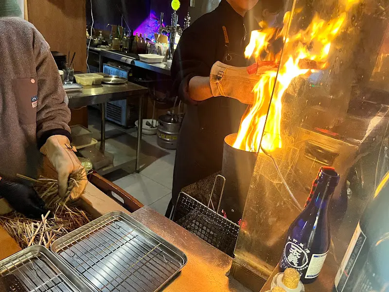 야키토리 굽는 모습