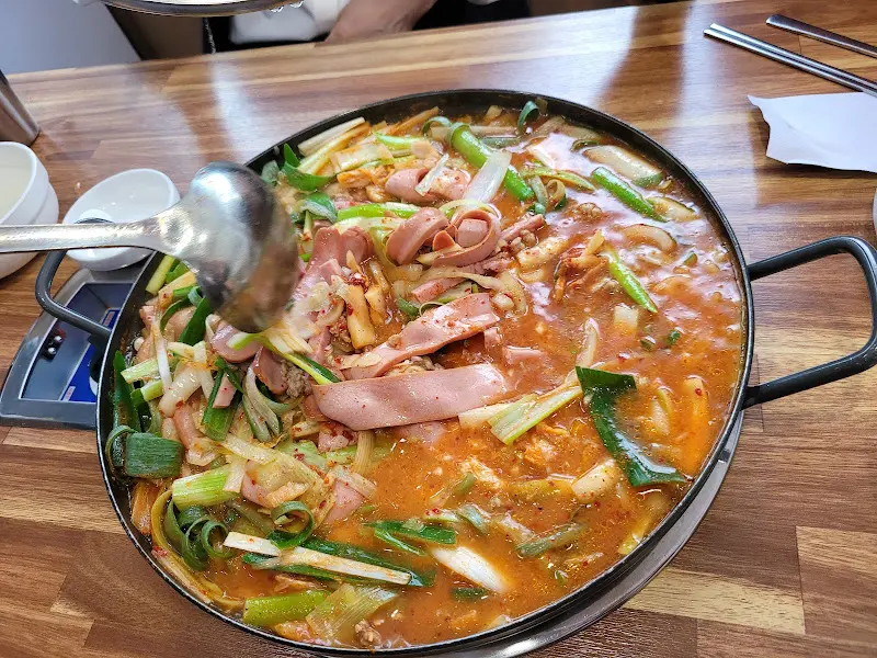 부대찌개 근접샷